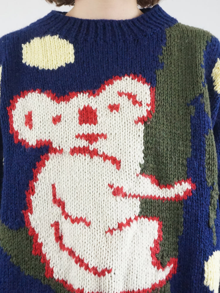 Navy Blue Koala Jumper - XL