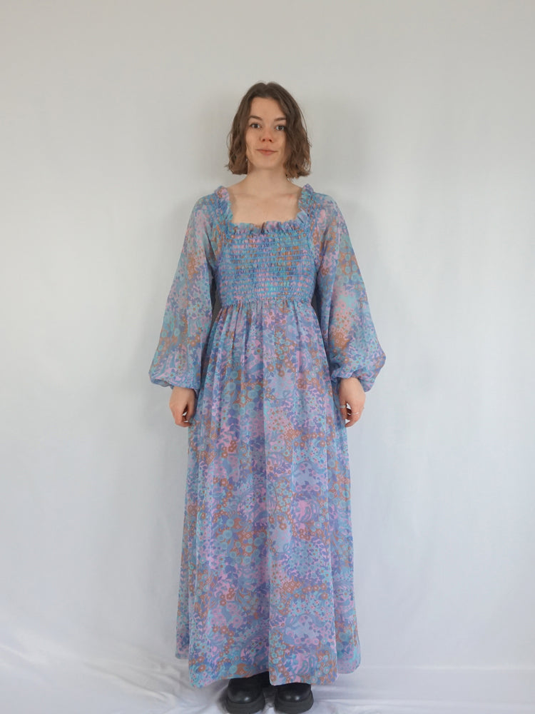 Dollyrockers Smocked Maxi Dress - S