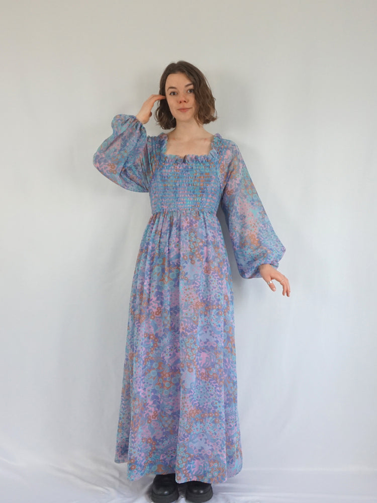 Dollyrockers Smocked Maxi Dress - S