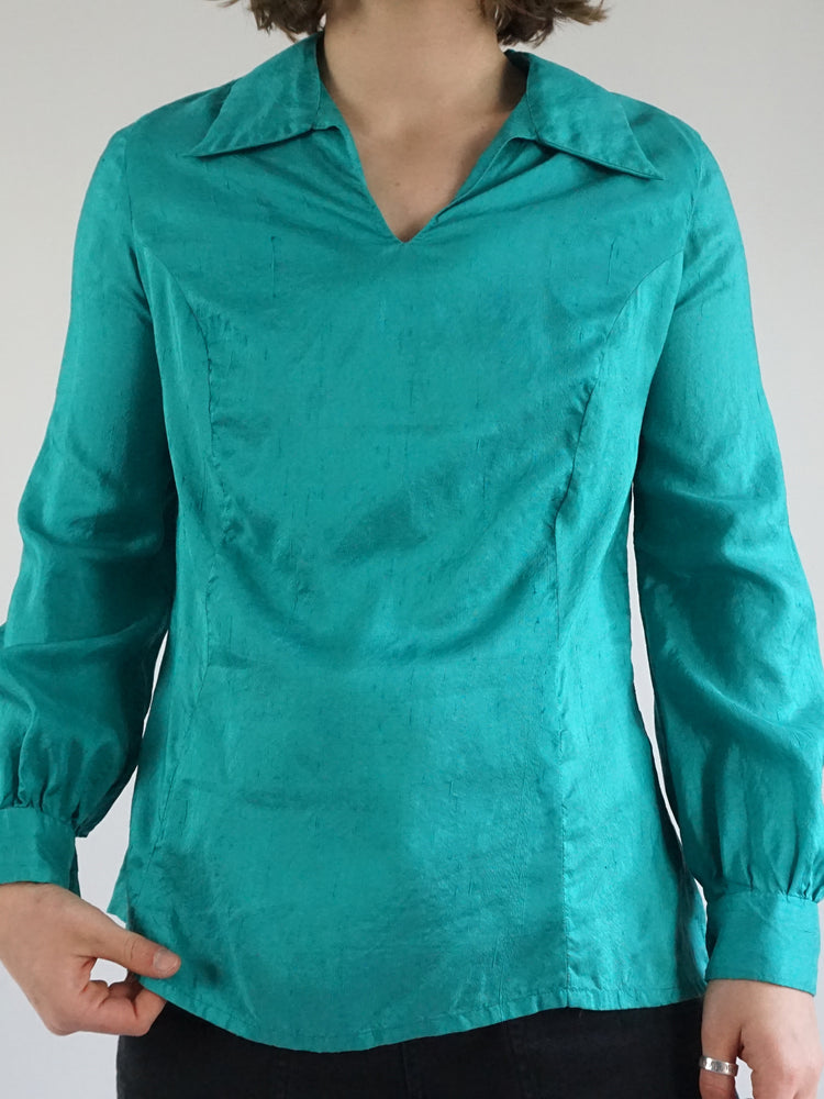Raw Silk Shirt - S