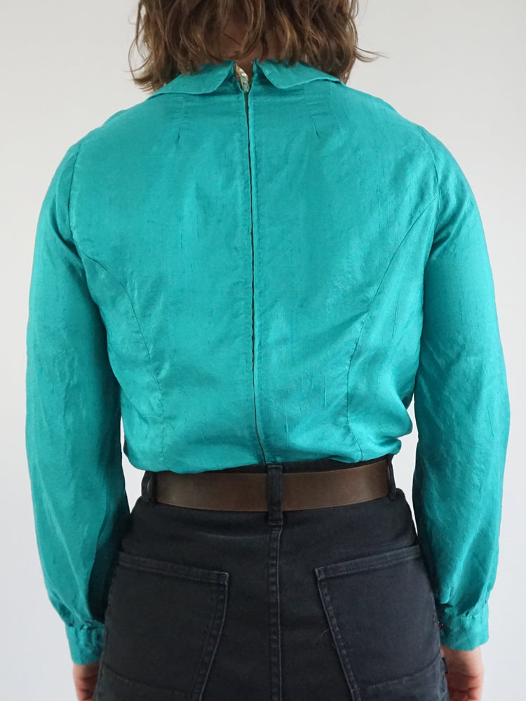 Raw Silk Shirt - S