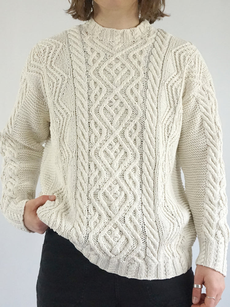 Cotton Cable Knit Jumper - M/L