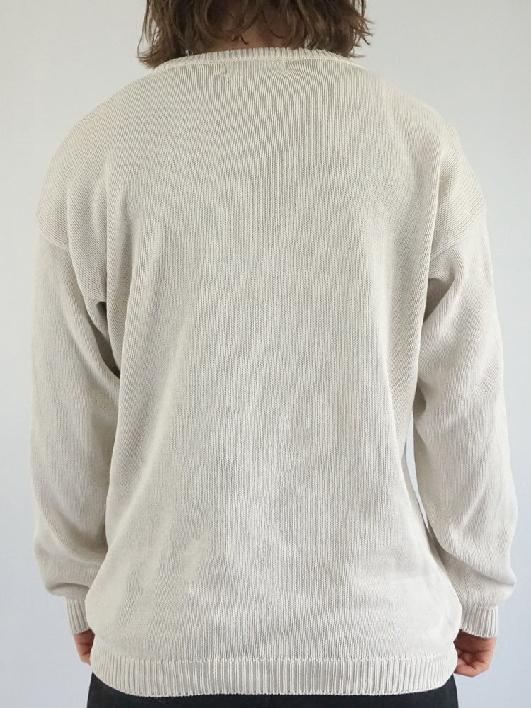 Strawberry & Floral Embroidered Jumper - L