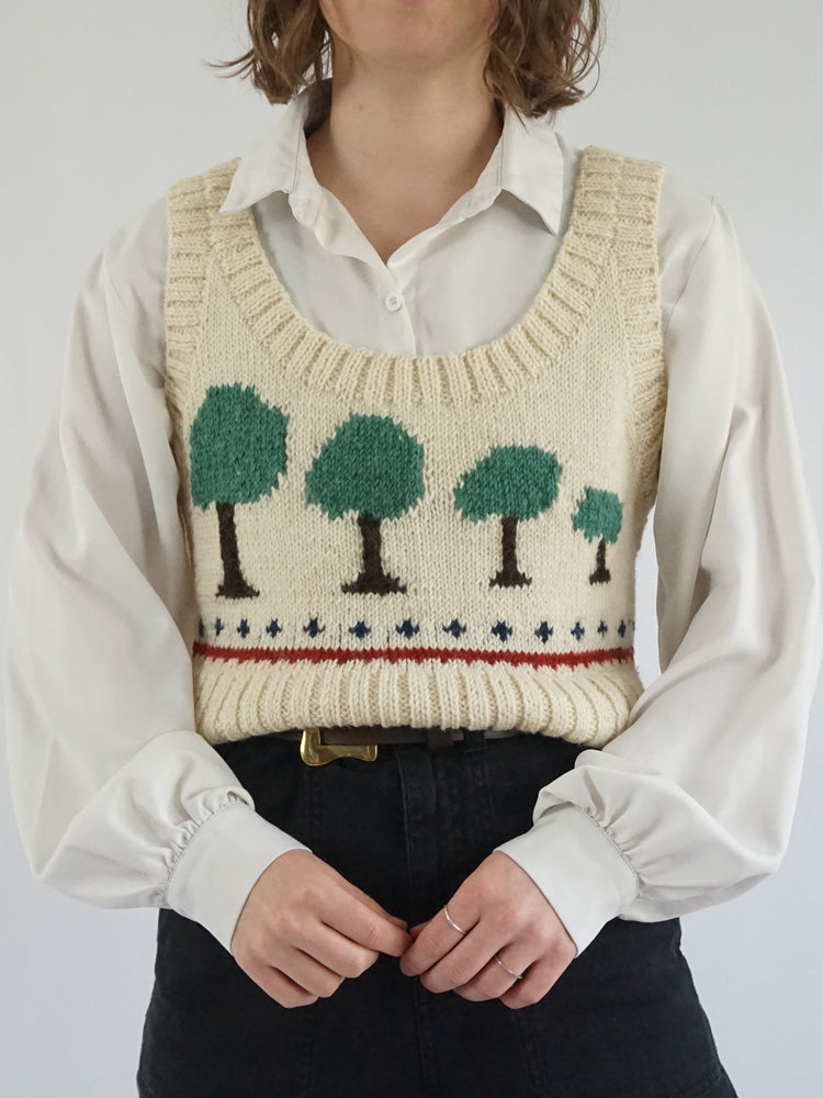 Tree Knitted Vest - M