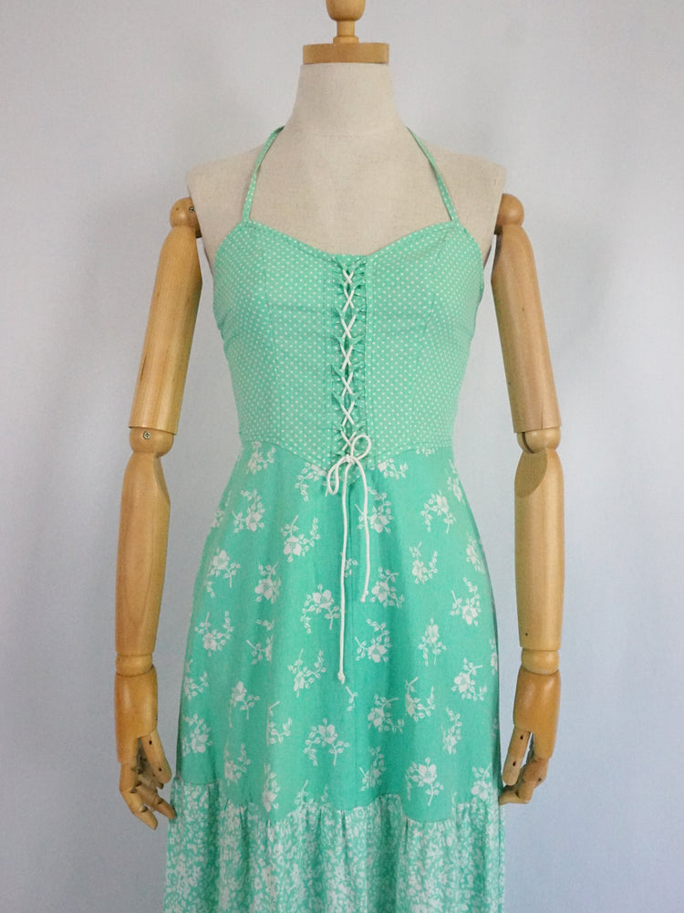 Richard Shops Tiered Halterneck Dress - XS