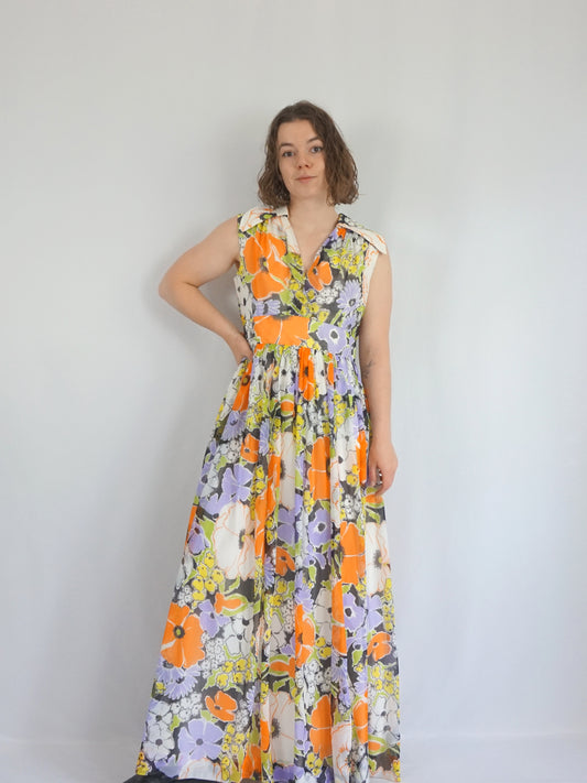 Berketex Floral Maxi Dress - M