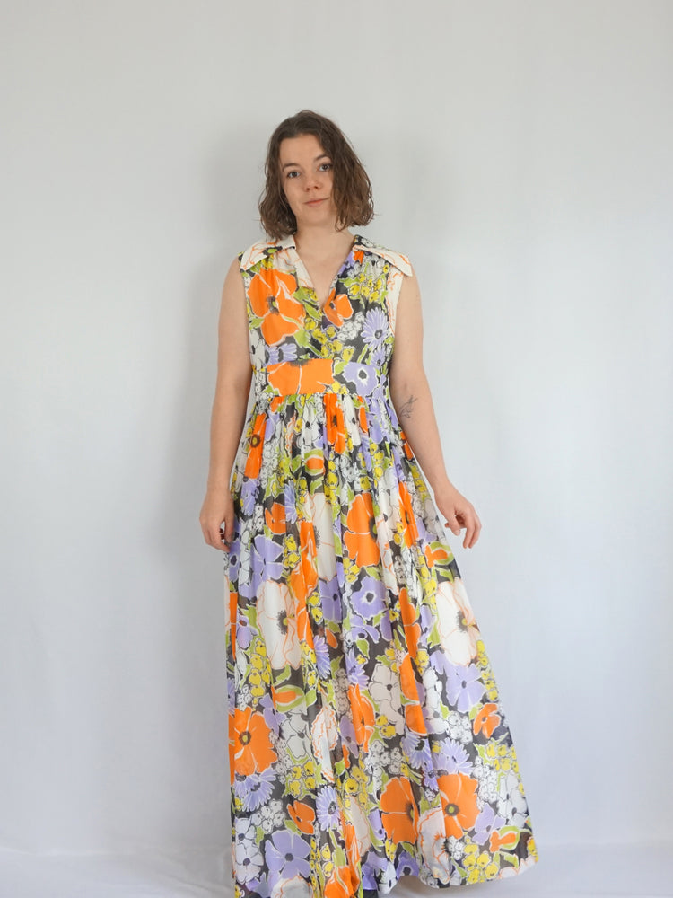 Berketex Floral Maxi Dress - M