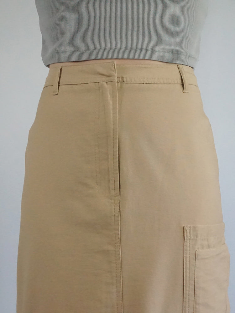 Cargo Style Maxi Skirt - 31"