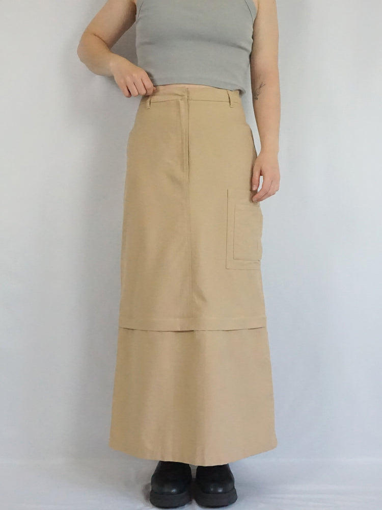Cargo Style Maxi Skirt - 31"