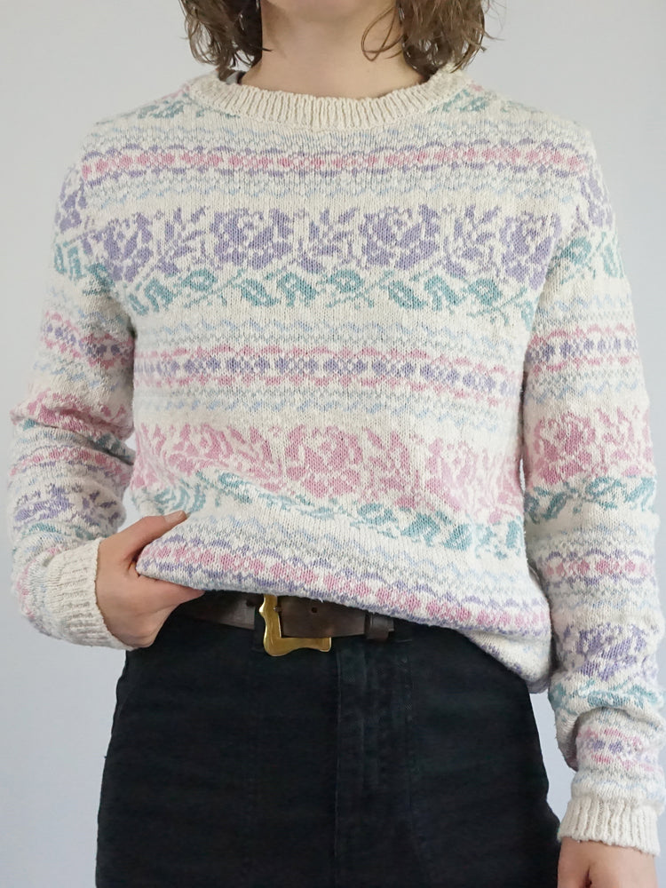 Laura Ashley Cotton Jumper - M