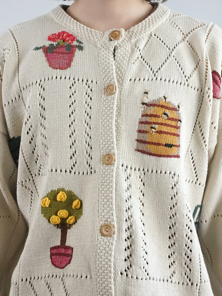 Tulchan Cotton Gardening Cardigan - XL