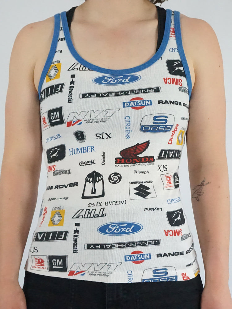 Car Brand Vest Top - M
