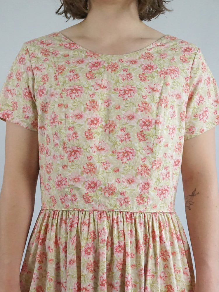 Laura Ashley Scoop Back Dress - M/L