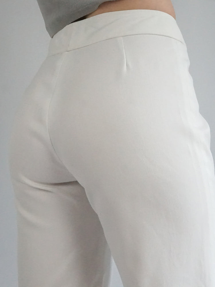 White 70s Flares - 31"