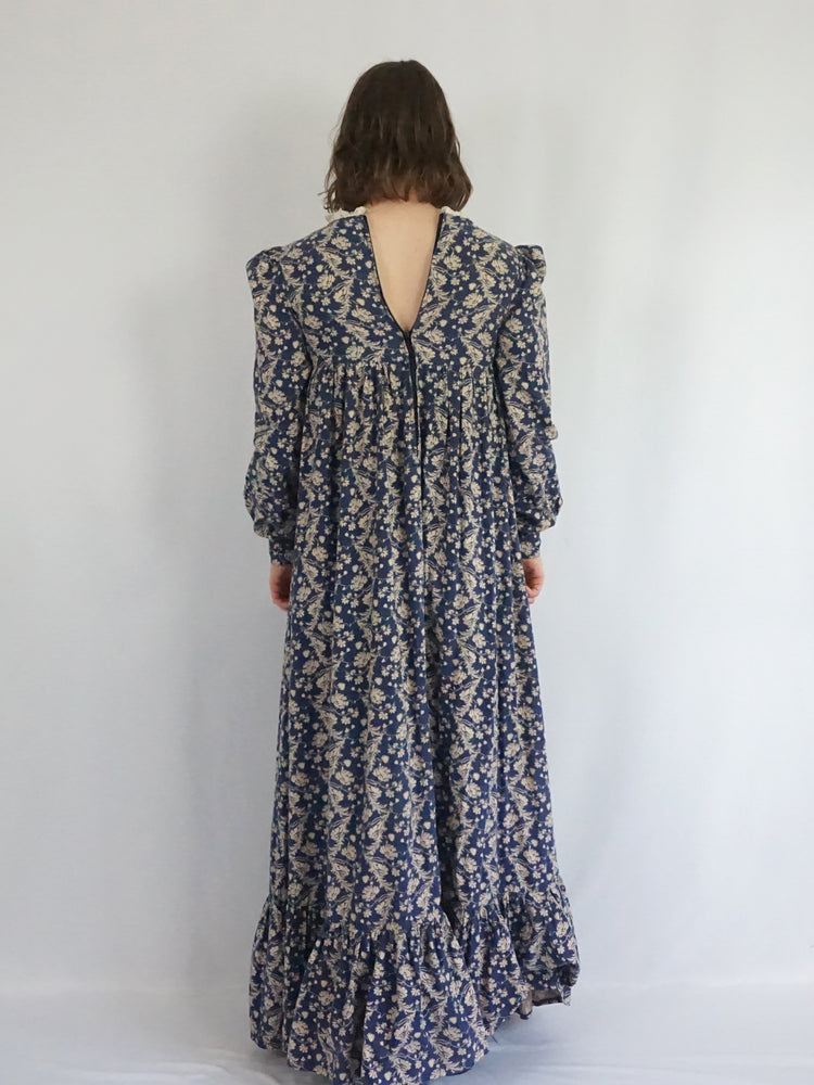 Laura Ashley Smock Style Maxi Dress - XS/S
