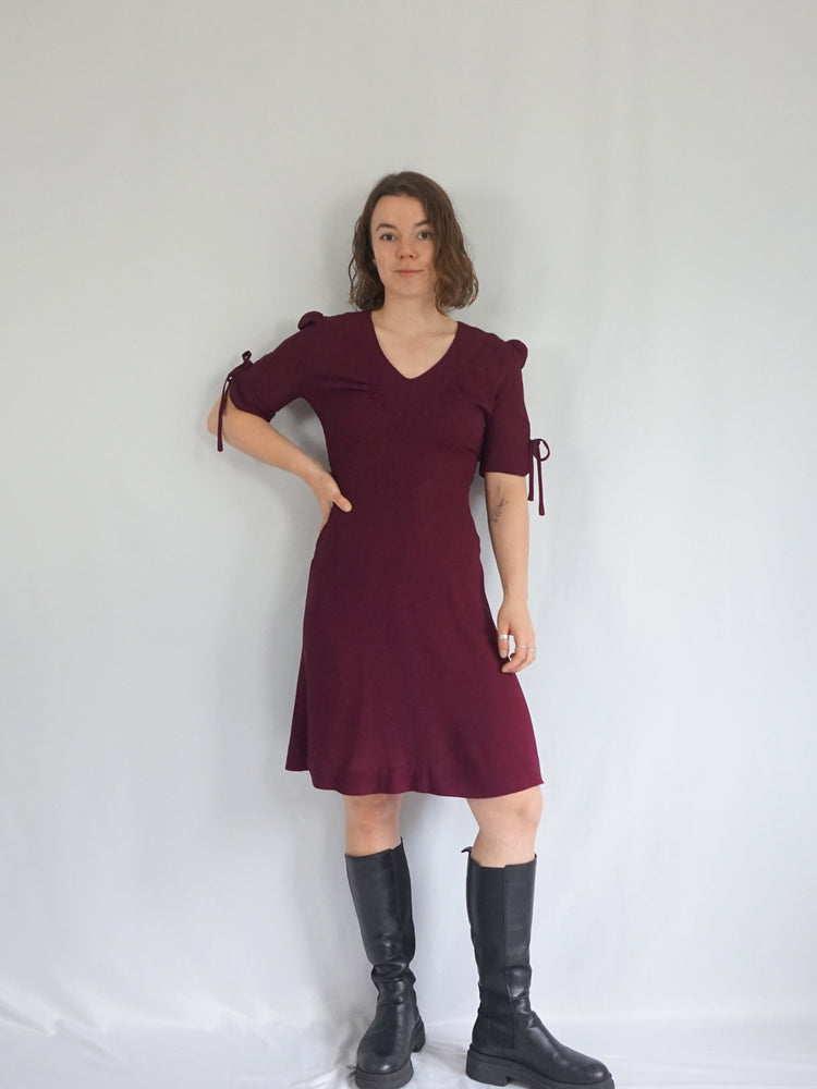Moss Crepe Mini Dress - XS/S