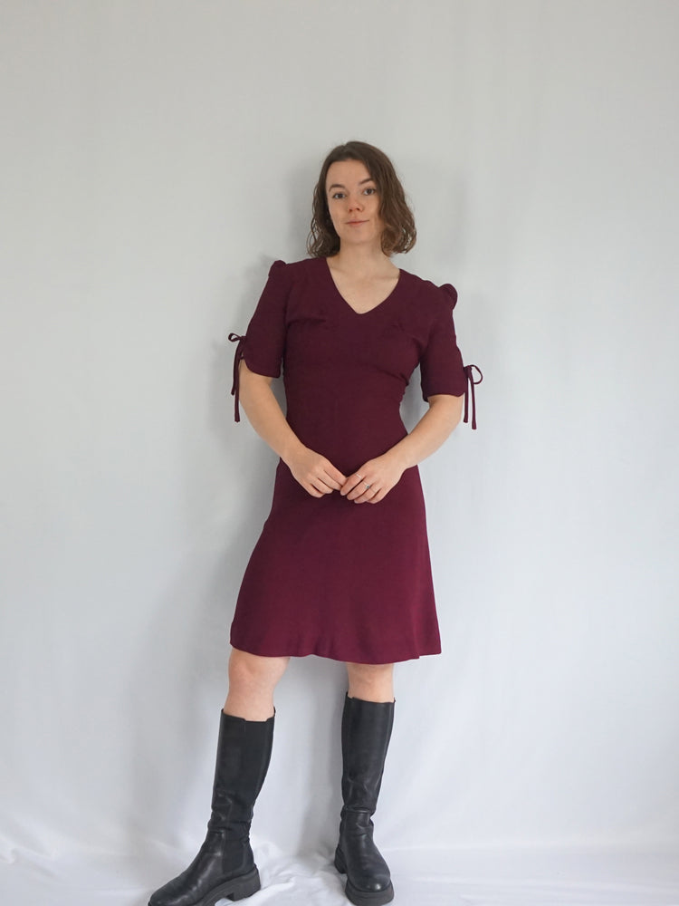 Moss Crepe Mini Dress - XS/S