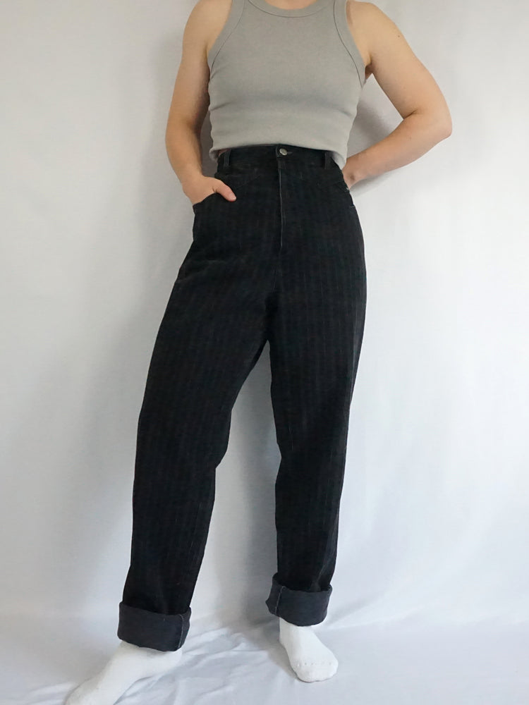 Rocky Mountain Striped Mum Jeans - 34"
