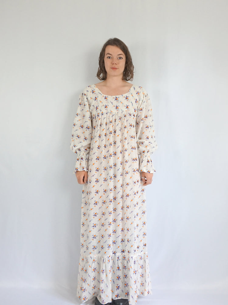 Indian Cotton Cheesecloth Dress - S