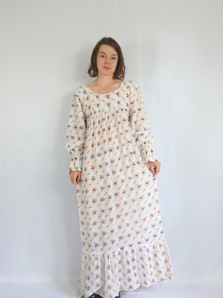 Indian Cotton Cheesecloth Dress - S