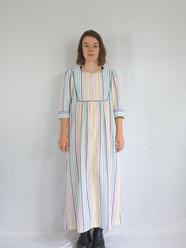 Saybury Striped Cotton Dress - L