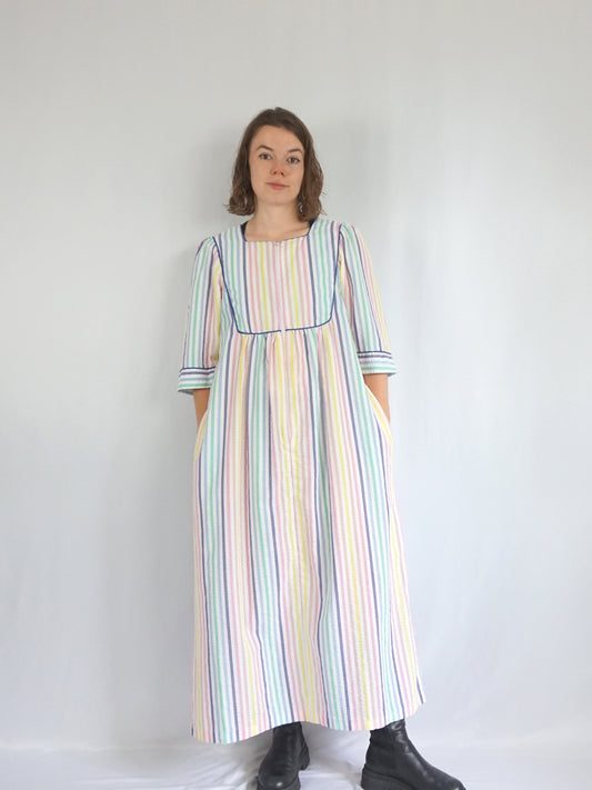 Saybury Striped Cotton Dress - L