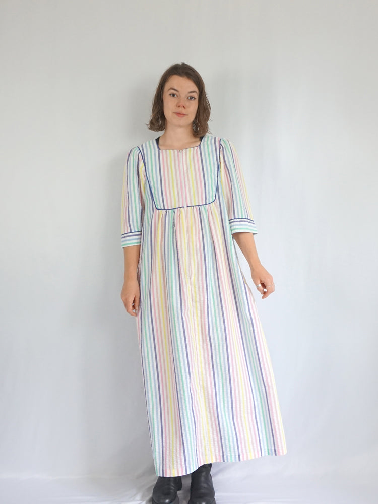 Saybury Striped Cotton Dress - L