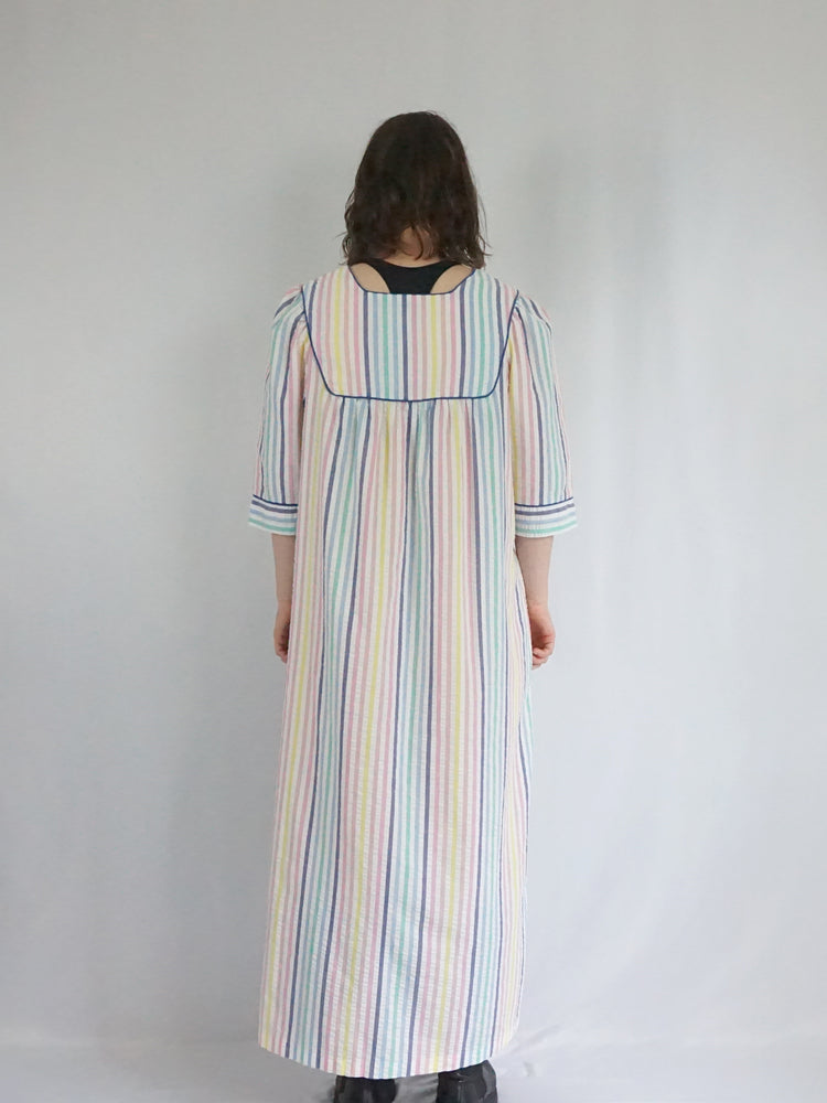 Saybury Striped Cotton Dress - L