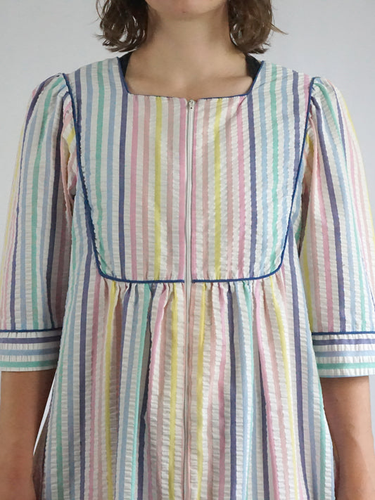 Saybury Striped Cotton Dress - L