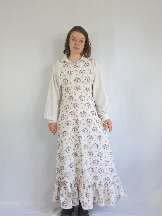 Spinney Butterfly Patterned Pinafore Dress - S
