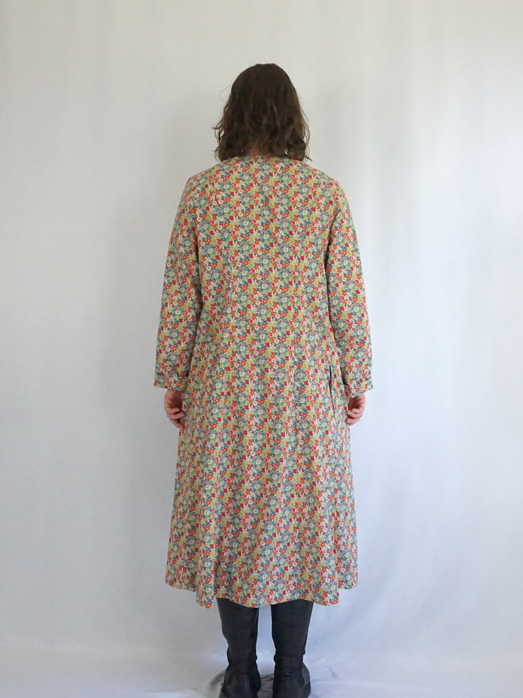 Liberty Print Cotton Midi Dress - XL