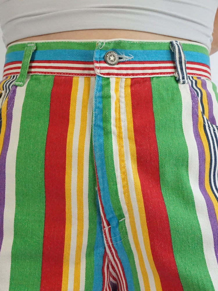 Multicolour Striped Shorts - 30"