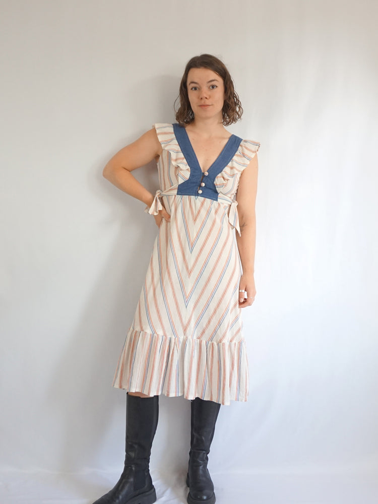 Earlybird Chevron Print Sundress - XS/S