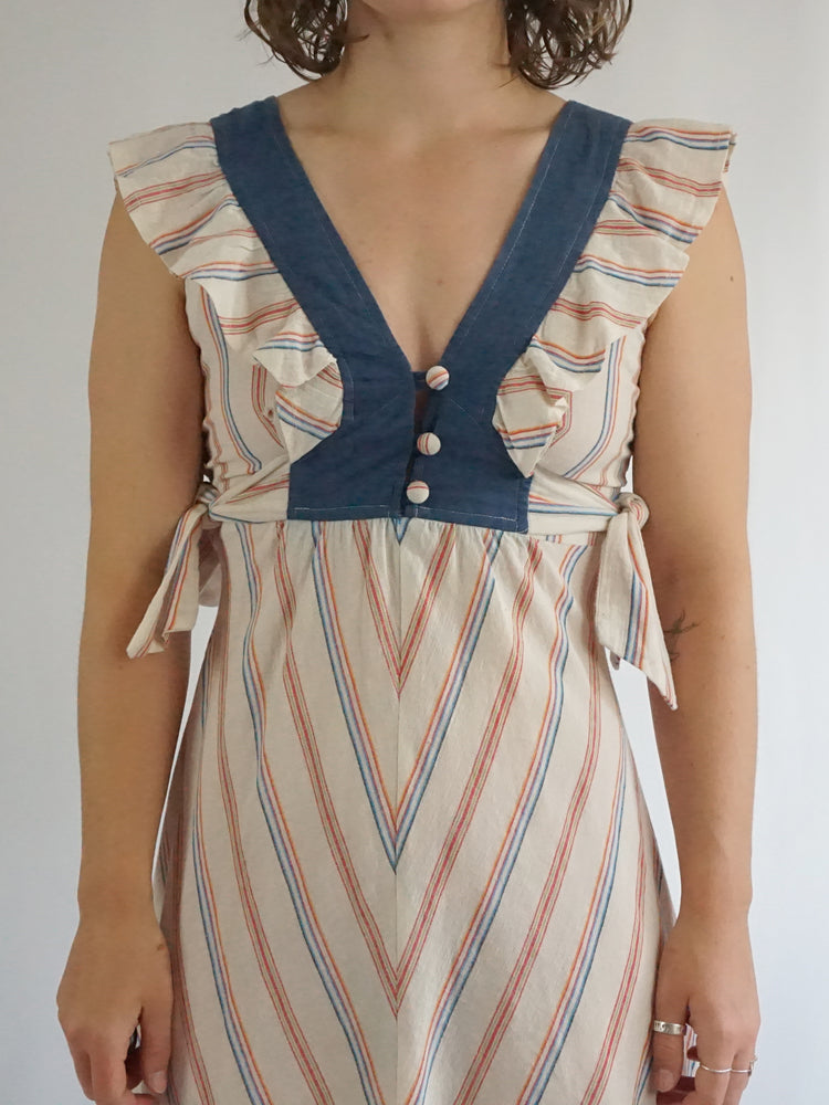 Earlybird Chevron Print Sundress - XS/S