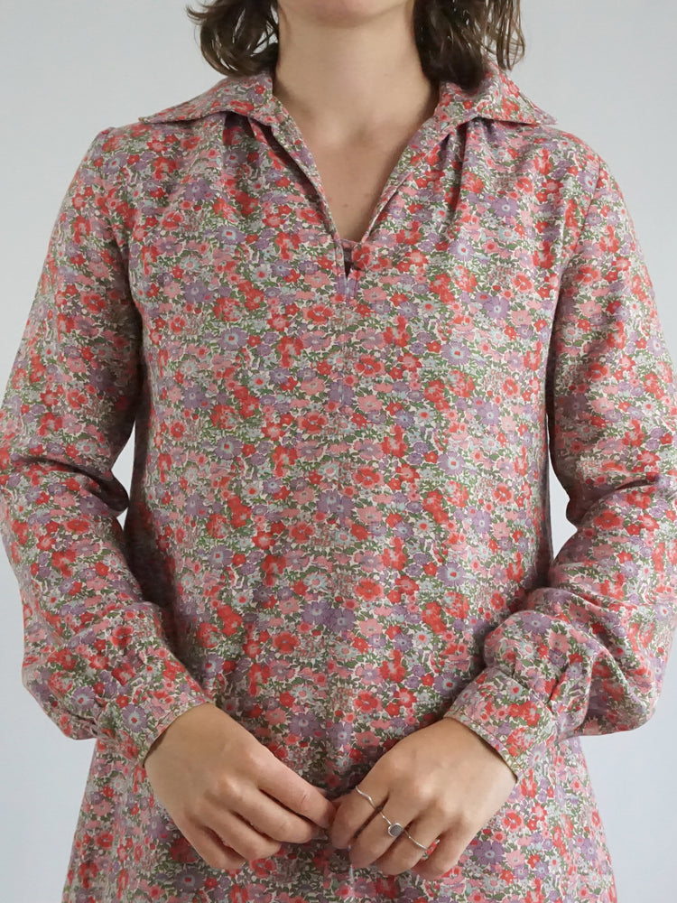 Liberty Print Smock Dress - M