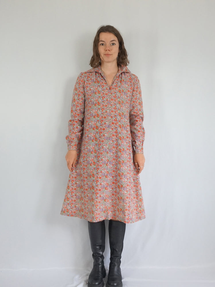 Liberty Print Smock Dress - M