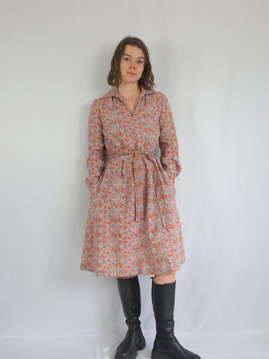 Liberty Print Smock Dress - M