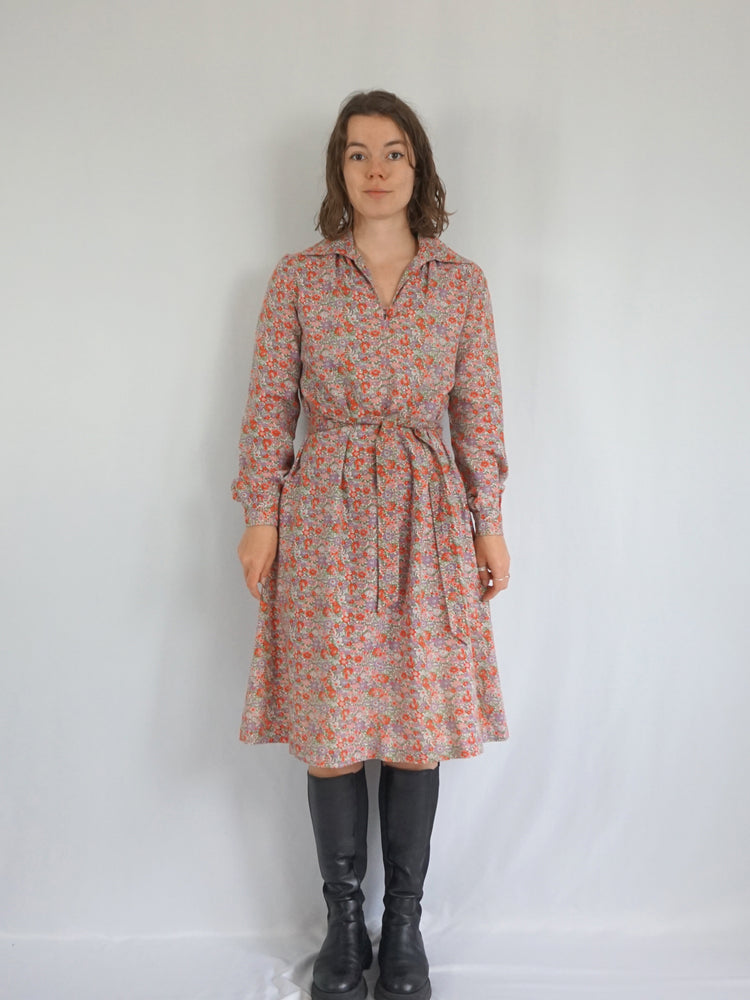 Liberty Print Smock Dress - M