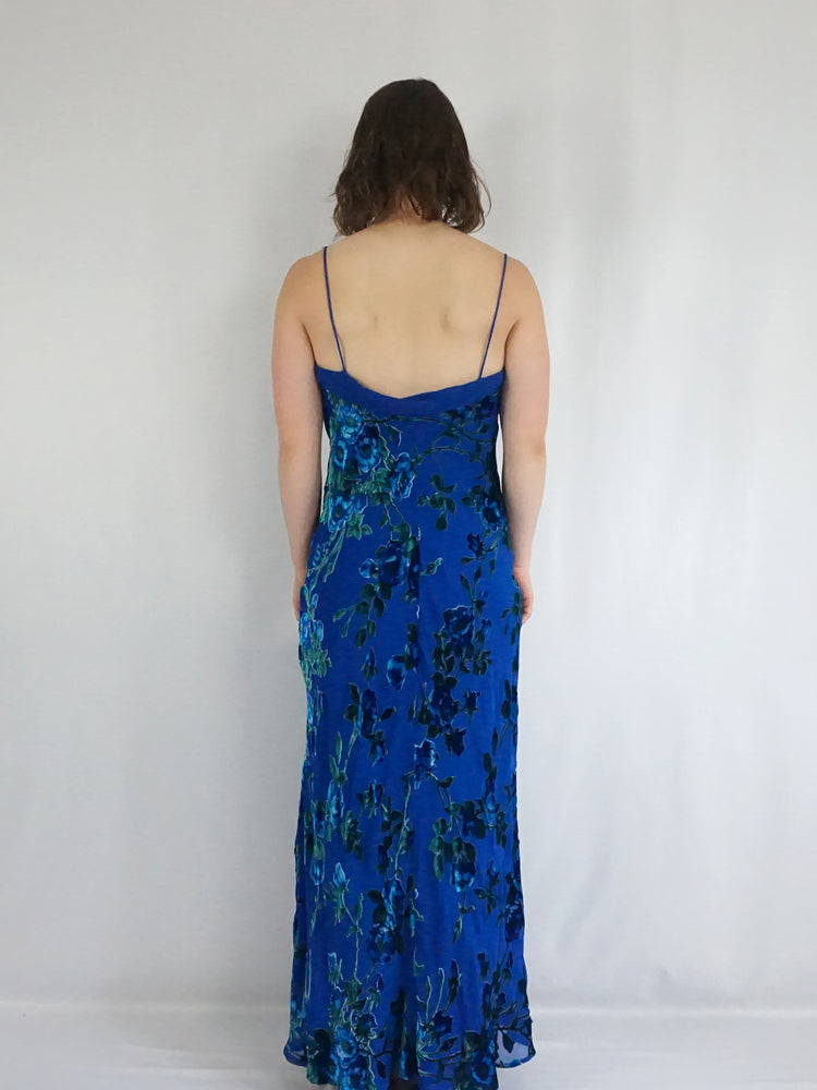 Monsoon Bias Cut Evening Dress - M