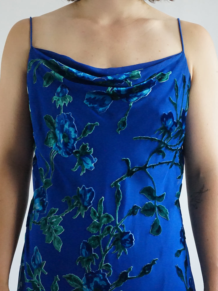 Monsoon Bias Cut Evening Dress - M