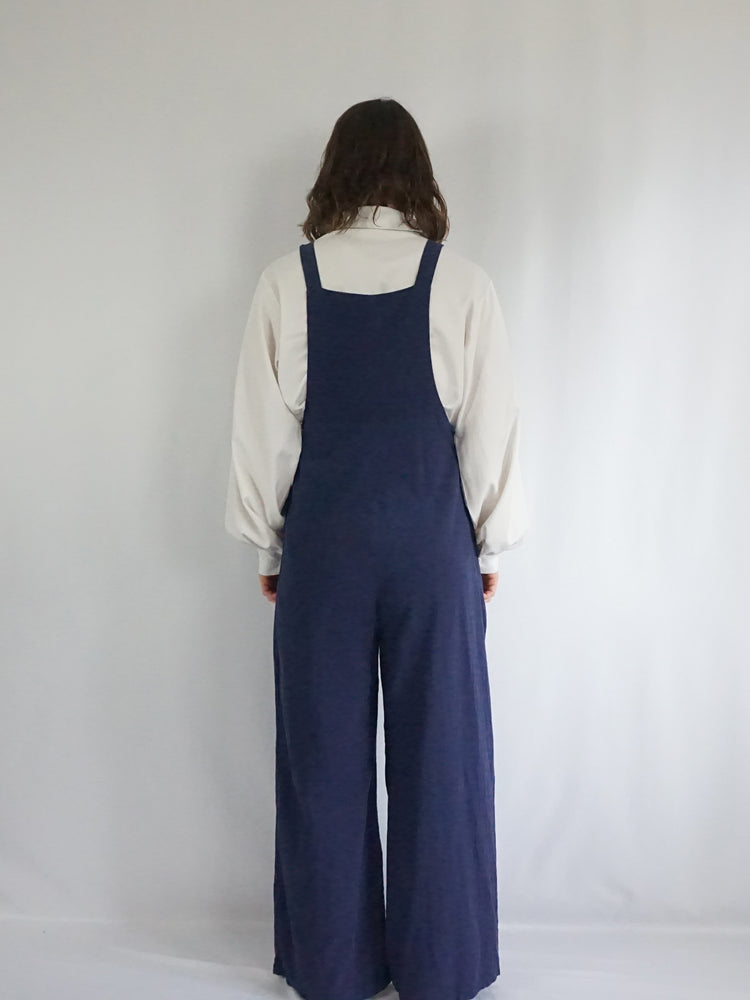 Casual Navy Jumpsuit - M