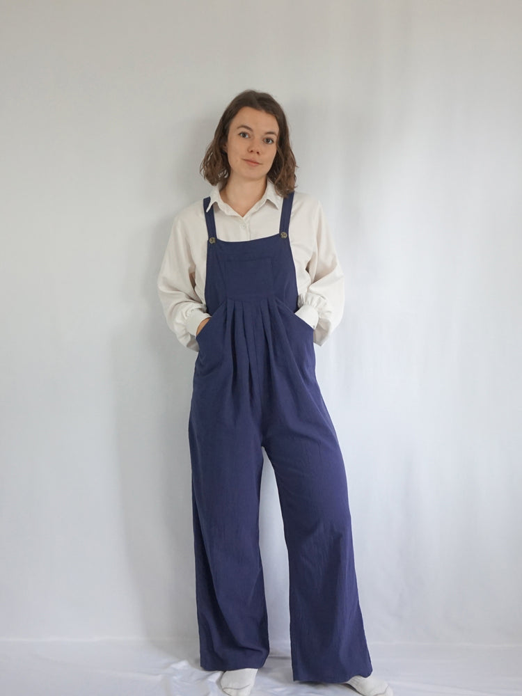 Casual Navy Jumpsuit - M