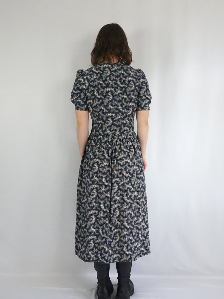 Laura Ashley Scalloped Dress - S