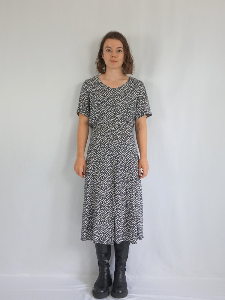 Ditsy Floral Casual Dress - XL