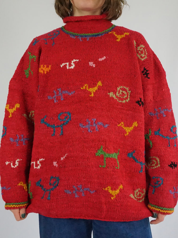 Red Amano Animal Jumper - XXL