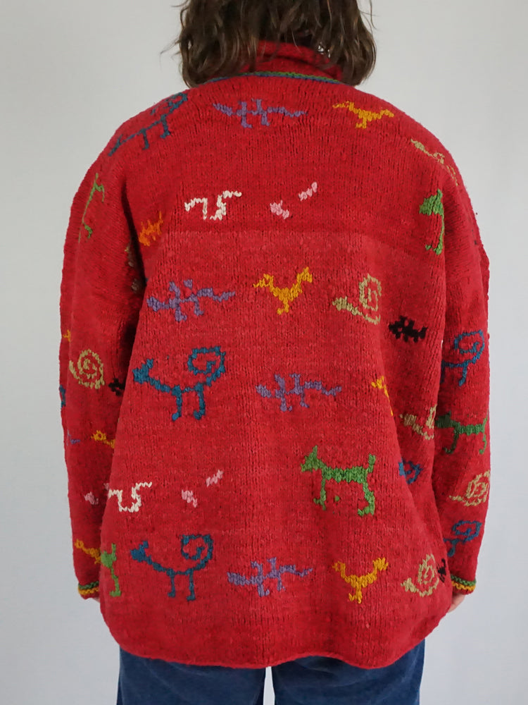 Red Amano Animal Jumper - XXL