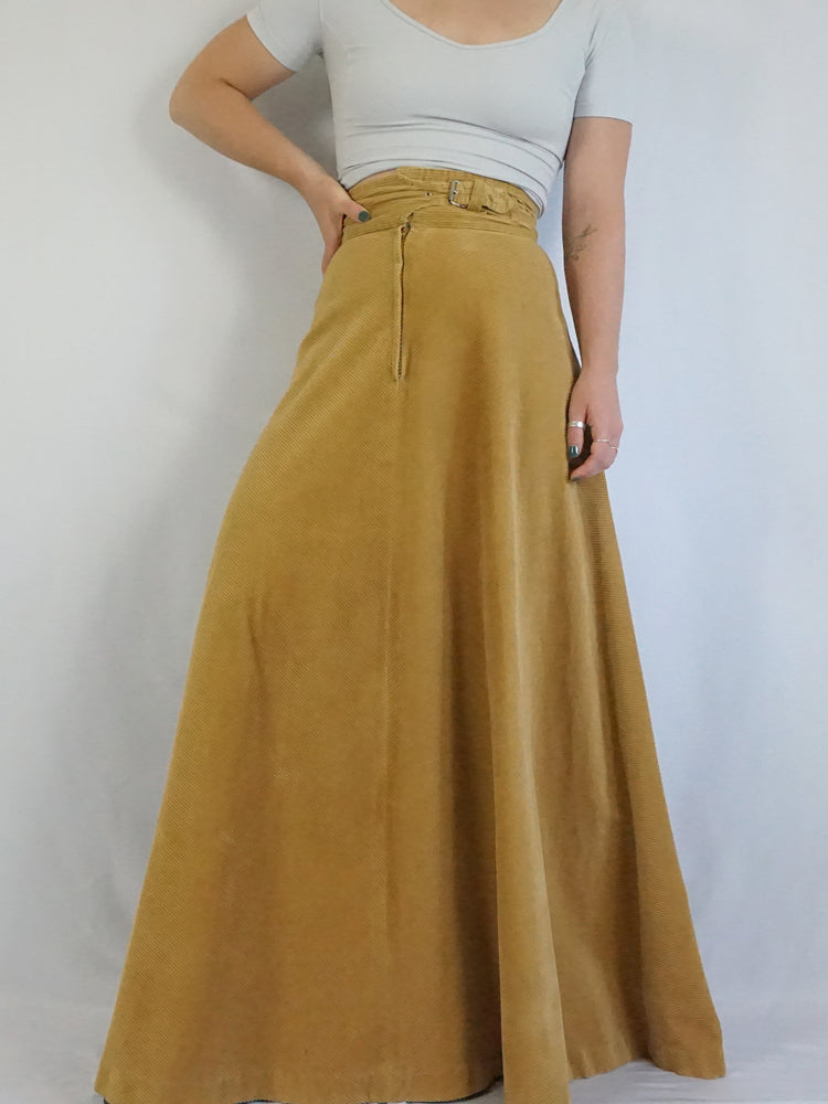 Chunky Corduroy Maxi Skirt - 27"