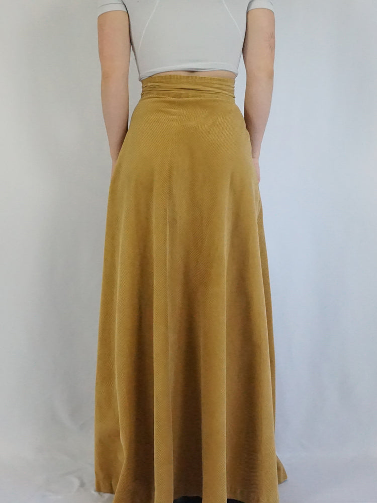 Chunky Corduroy Maxi Skirt - 27"