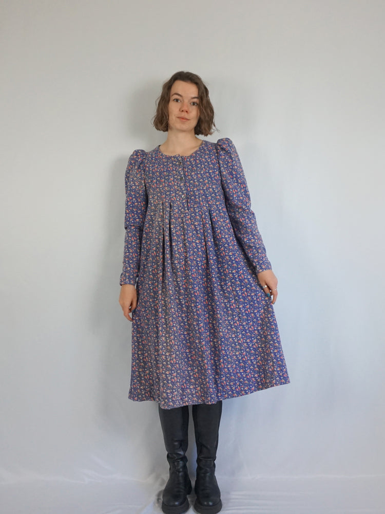 Laura Ashley Puff Sleeve Dress - S
