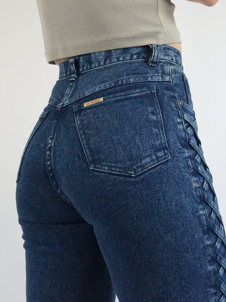 Zigzag Side Skinny Jeans - 26"